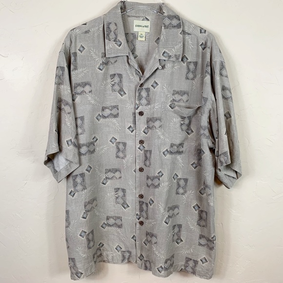 JOSEPH & FEISS Washable SILK Hawaiian Aloha XL - Picture 1 of 4